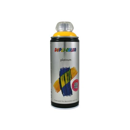 Peinture en Spray Dupli-Color Platinum jaune signalisation haute brillance 400 ml