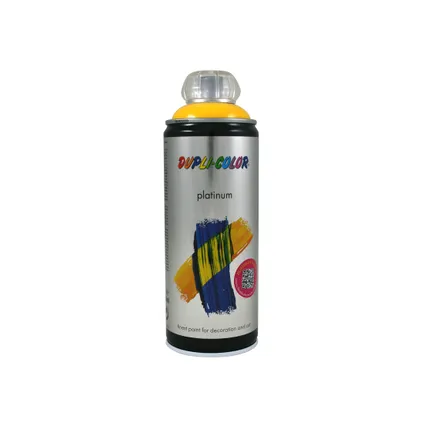 Peinture en Spray Dupli-Color Platinum jaune signalisation haute brillance 400 ml