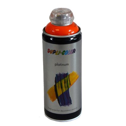 Peinture en Spray Dupli-Color Platinum orange signalisation haute brillance 400 ml