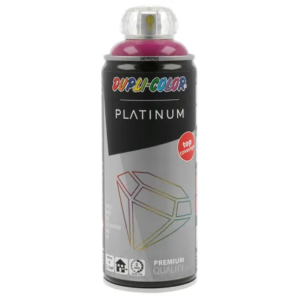 Peinture spray Dupli-Color Platinum pourpre signalisation RAL4006 brillant 400ml 2