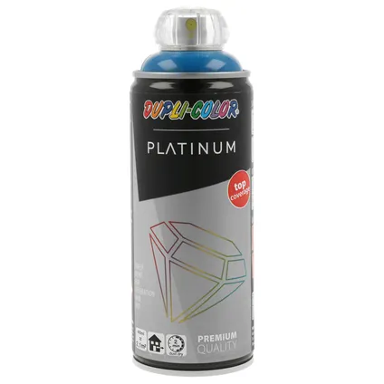 Peinture spray Dupli-Color Platinum bleu vif RAL5017 brillant 400ml