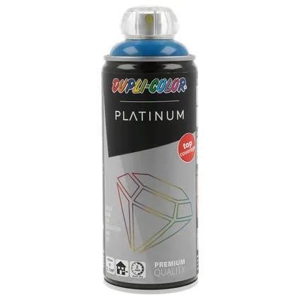 Peinture spray Dupli-Color Platinum bleu vif RAL5017 brillant 400ml 2