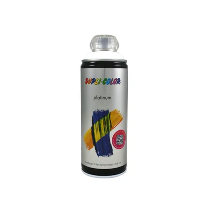 Peinture en Spray Dupli-Color Platinum blanc pur haute brillance 400 ml