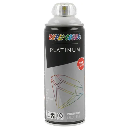 Spray peinture Dupli-color Platinum gris clair RAL7035 brillant 400ml