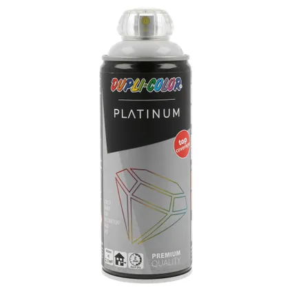 Spray peinture Dupli-color Platinum gris clair RAL7035 brillant 400ml 2