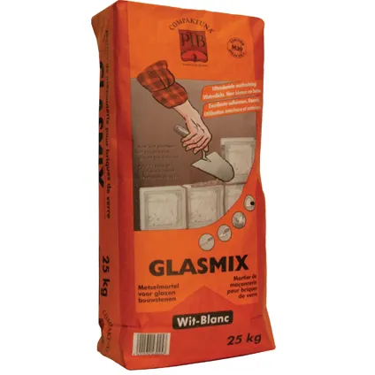 PTB-compaktuna gebruiksklare metselmortel 'Glasmix' grijs 25 kg
