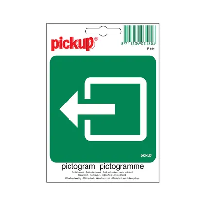 Pickup sticker Normale uitgang 10x10cm