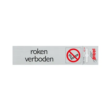 Pickup aluminium plaat Route Roken verboden 165x44mm