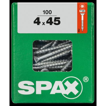 Spax universeel schroef 'T-star' Wirox 4x45mm 100 stuks
