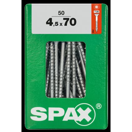 Spax universeel schroef 'T-star' Wirox 4.5x70mm 50 stuks