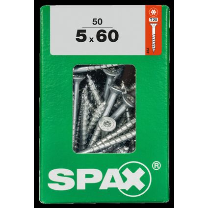 Spax schroef 'T-Star plus' staal geel 60 x 5 mm - 50 stuks