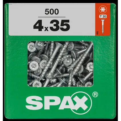Spax universeel schroef 'T-star' Wirox 4x35mm 500 stuks