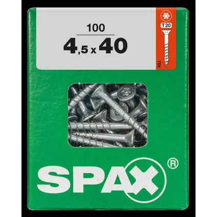 Spax universele schroef Torx 4,5x40mm 100 stk