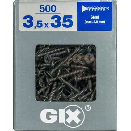 Spax universeelschroef voor droge tussenwand GIX Type D 35x3,5mm 500 st