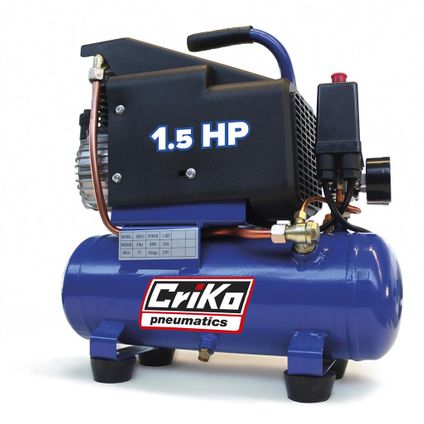 Criko compressor C00003400 met olie 1,5 PK 8 Bar 6L