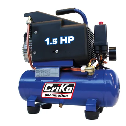 Criko compressor C00003400 met olie 1,5 PK 8 Bar 6L 2