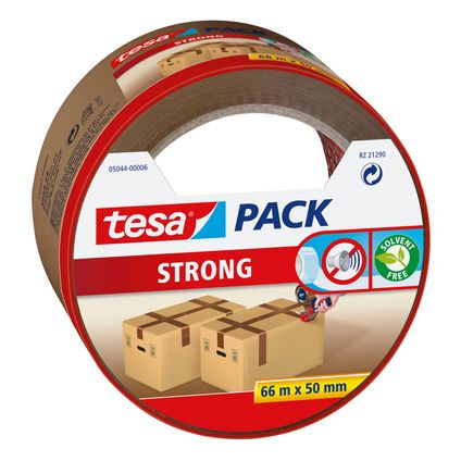 Tesa verpakkingstape Pack Strong bruin 66mx50mm