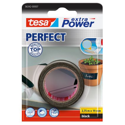 Tesa tape Extra Power Perfect zwart 2,75m x 19mm
