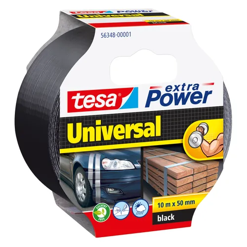 Tesa tape Extra Power Universal zwart 10m x 50mm