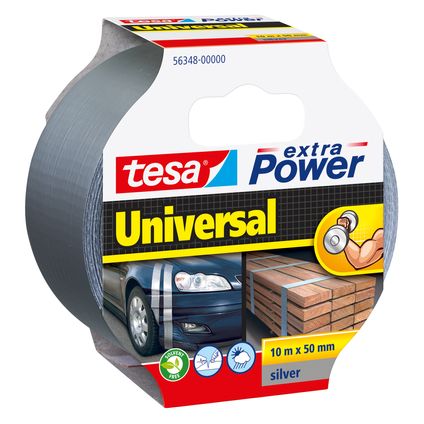 Tesa Universele Extra Power kleefband grijs 10mx50mm