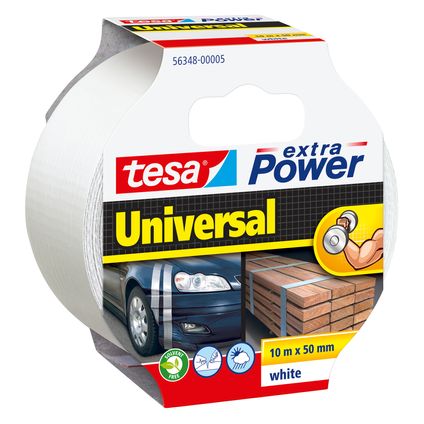 Tesa kleefband Universal Extra Power wit 10mx50mm
