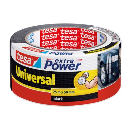 Tesa kleefband Universal Extra Power zwart 25mx50mm
