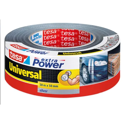 meisje Verwaarlozing Vaardigheid Tesa tape Extra Power Universal grijs 50m x 50mm