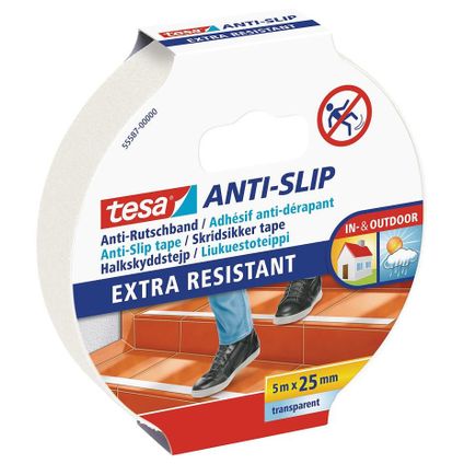 Tesa - Anti-slip tape 5mx25mm transparant | Stuk a 1 rol