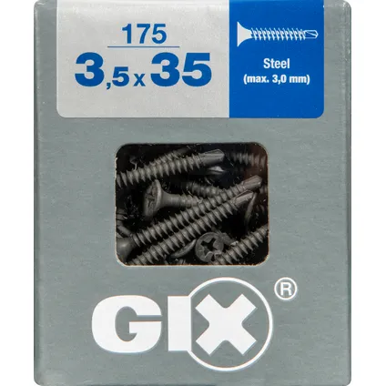 Vis universelle cloison sèche Spax GIX Type D 35x3,5mm 175 pièces