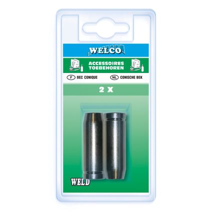Becs coniques Welco pour semi-automatique 18 mm - 2 pièces