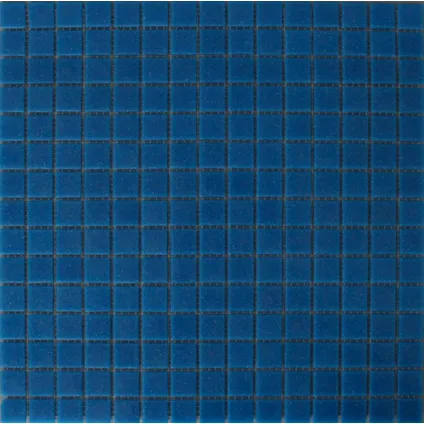 Mozaïek tegel glas blauw 32,5x32,5cm
