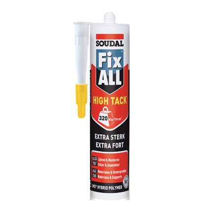 Colle Soudal 'Fix All High 'Tack' alu gris 290ml