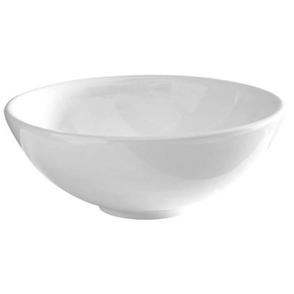 Vasque à poser ronde Van Marcke GO Artemis porcelaine blanche 40x40x15cm