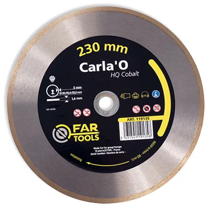 Disque diamant Far Tools 'Carla'O HQ Cobalt' 23 cm