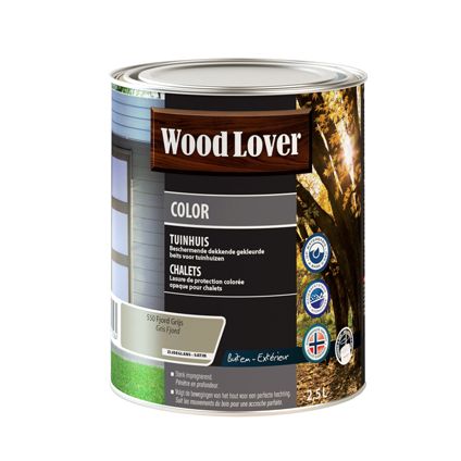 Wood Lover houtbeits 'Color Tuinhuis' grijs fjord 2,5L