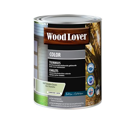 Lasure Wood Lover 'Color Chalet' vert toundra 2,5L