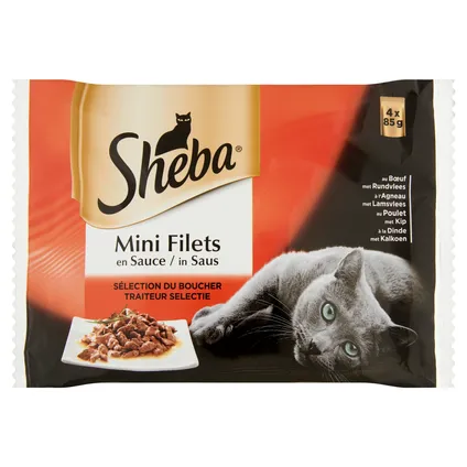 Sheba Délices du Jour mini filets in saus traiteur 4x85gr 2
