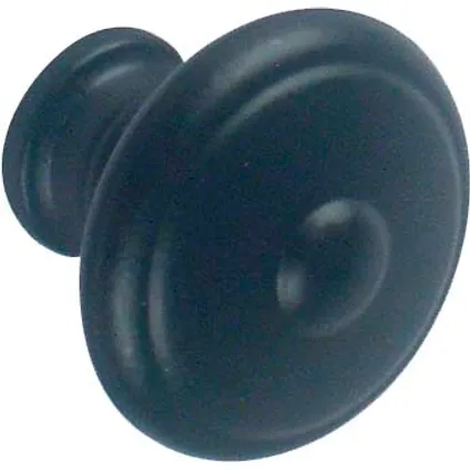 Linea Bertomani deurknop gecementeerd zwart ijzer 30mm