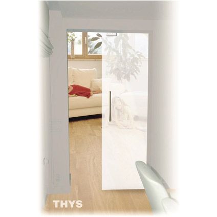 Porte standard coulissante en verre Sécurit Thys 83 cm