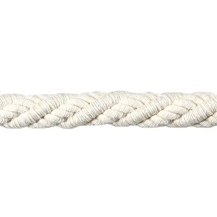 Gordijnbinder touw 12mm ecru 6 stuks