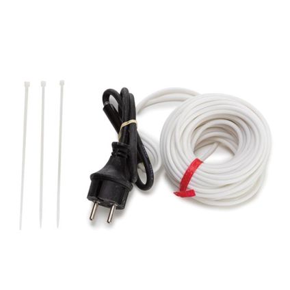 Câble chauffant, pour usage intérieur et extérieur, 12 m, blanc, PE (polyéthylène)
