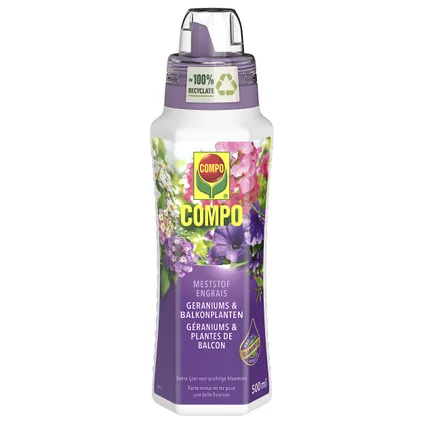 Compo vloeibare meststof Geraniums & Balkonplanten 500ml