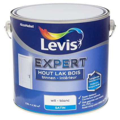 Levis lak Expert binnenhout wit zijdeglans 2,5L