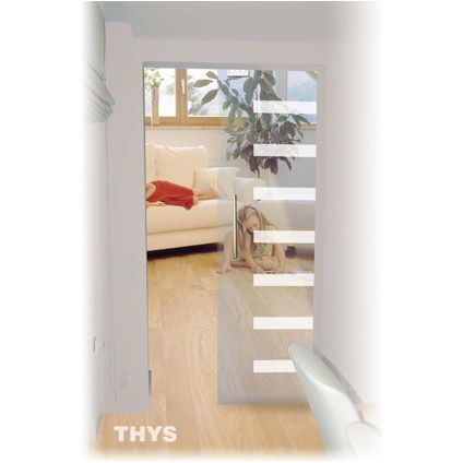 Porte coulissante en verre sécurit Thys 'Thytan Sliding' 1708 215x93cm