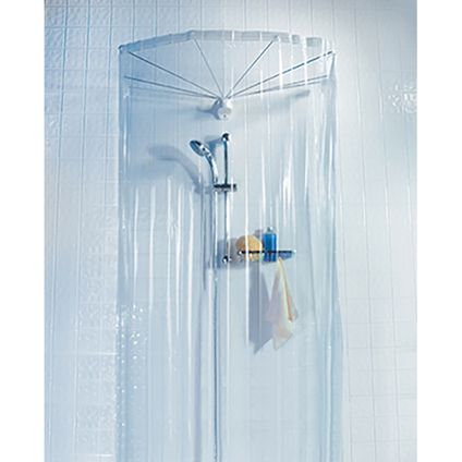 Rideau de douche + armature parapluie Spirella Umbrella