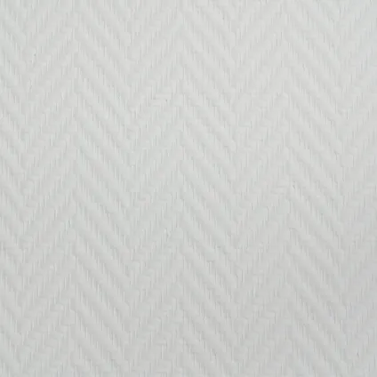 Sencys voorgeschilderd glasvezelbehang Visgraat wit 25m 145gram 3