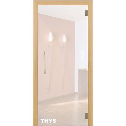 Porte en verre sécurit Thys 'Thytan Everyway' mat 211x93cm