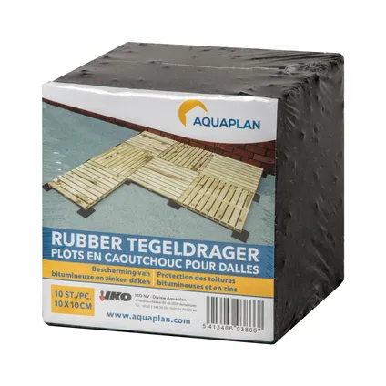 Aquaplan rubber tegeldrager 10x10cm 10 stuks