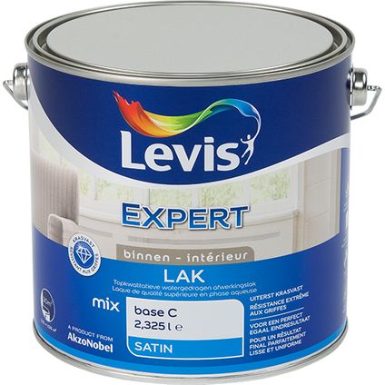 Levis lak Expert binnenhout mix base C zijdeglans 2,5L