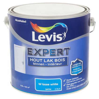 Laque Levis Expert bois intérieur mix base white satin 2,5L